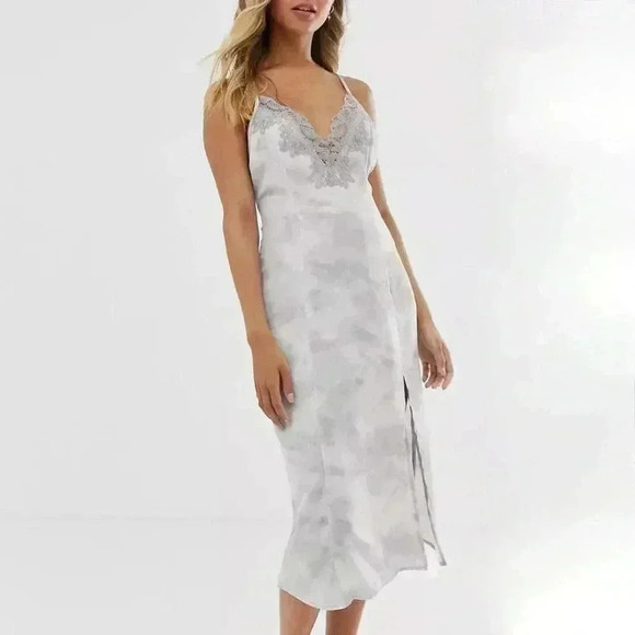 Free People Intimately Chasing Shadows Tie Dye Slip Dress- NWT - Size M - Picture 1 of 8